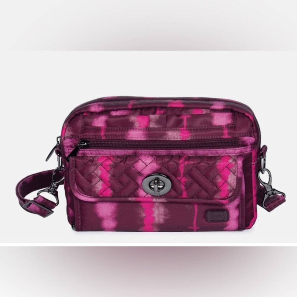Lug “Switch” Convertible Crossbody Shibori Wine